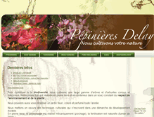 Tablet Screenshot of pepinieres-delay.com